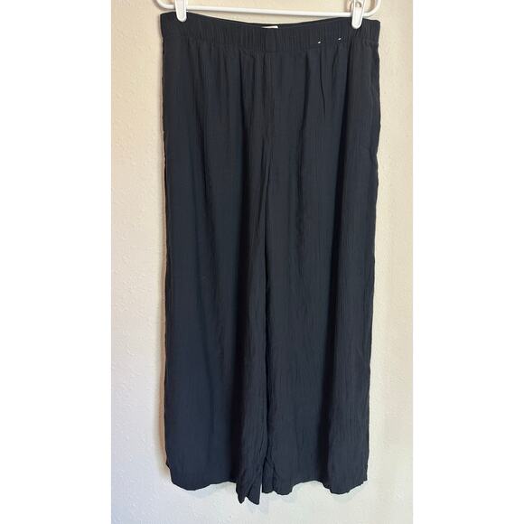Abercrombie & Fitch Pants - Abercrombie and Fitch Wide Leg Black Pants Size Medium Short